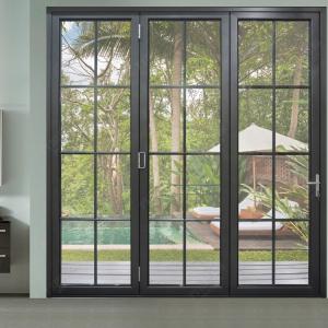 China Soundproof 3000mm 1.7mm Aluminium Bifold Doors wholesale
