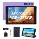 C idea Android 12 Tablets Purple Portable Reading Long Battery Life TF Card
