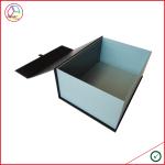 Custom Logo Four Pieces Magnetic Gift Box With Satin Ribbon