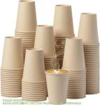 Bamboo fiber paper cups 12 OZ For Hot Beverages-Disposable Coffee Cups