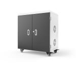 36 Slots Tablet Charging Trolley 4 Wheels USB Charging Cabinet 230V