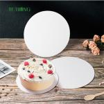 LFGB Disposable Cake Board Round Pad Golden Drum Cake Plates