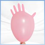 Ergonomic PVC Pink Gloves Oilproof Food Grade Disposable Gloves