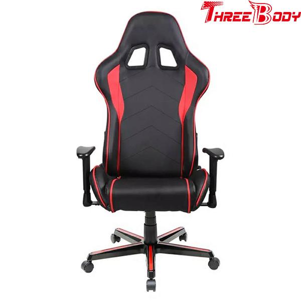 Quality High Back Computer Seat Gaming Chair PU Leather Height Adjustable 350lbs Loading Capacity for sale