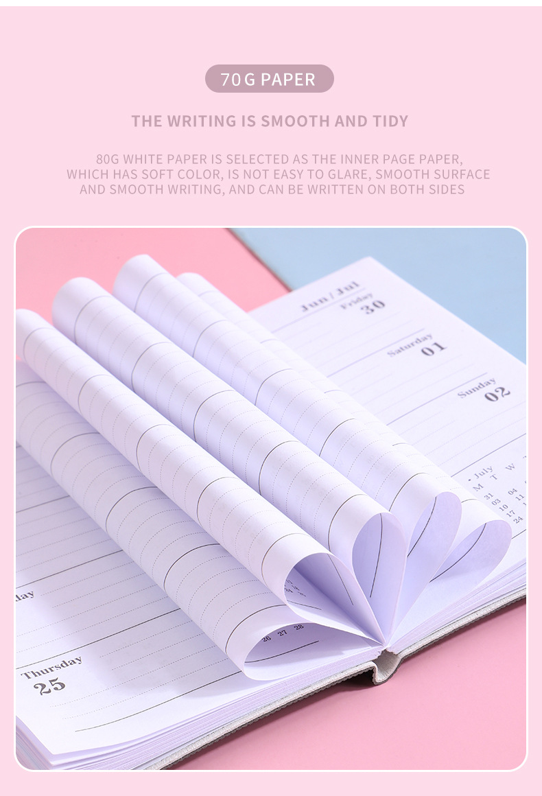 2022 Custom Made A7 Best Self Care Life Planner Journal Notebook for Business Office