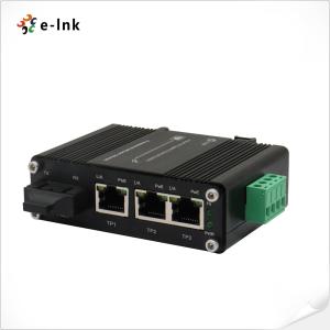 China Industrial Mini PoE Switch 3 Port 10/100/1000T 802.3at 1 Port 100/1000X SC Switch wholesale