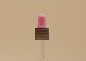 China Rose Red Teat Essential Oil Pipettes Dropper Gold Pearl Pearlesent Pigment Collar wholesale