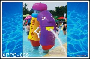 China PVC , fiberglass Material Water park toys with water pump in sprayground wholesale