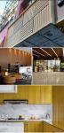 House Interior Wood Grain Aluminium Alloy Profile Fluted Wall 3d Ceiling Panels