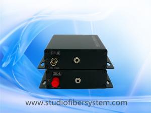 fiber optic stereo audio to 3.5mm converter for 1 ch 3.5mm broadcast stereo audio over fiber extenders to 10~120KM
