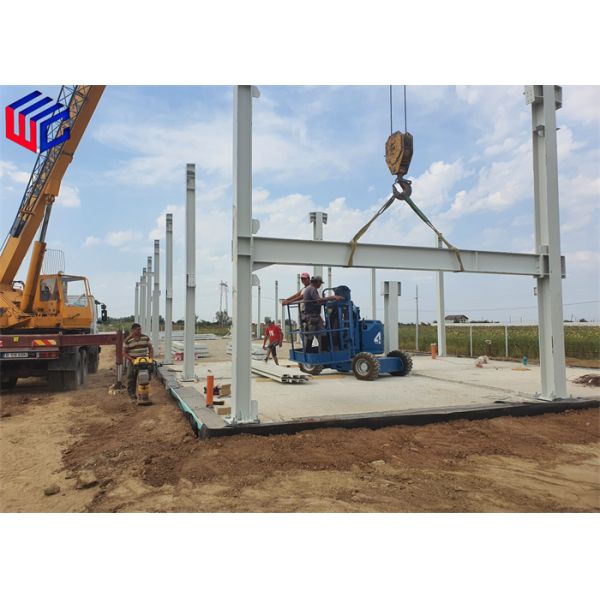 Electroplating Metal Support Structure Prebuilt Steel Buildings