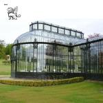 Wrought Iron Gazebo With Glass Large Size Luxury Wedding Garden Sunroom Modern