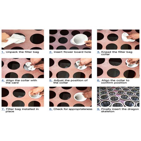 Fibreglass PTFE Membrane Filter Bag For Dust Collector