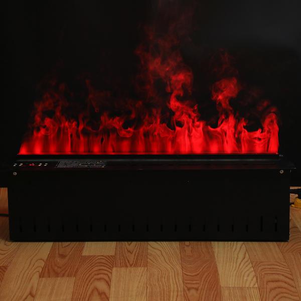 Freestanding Electric Fireplace 3D Flame Steam Fireplace With Overheating