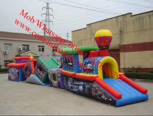 China Inflatable Train Obstacle Course giant inflatable obstacle course wholesale