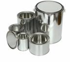 China Manufacture Different Size 1000ml Small Empty Round Metal Paint Tin Can