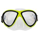 Kids Freediving Pink Dive Mask Low Volume Tempered Glass Lens