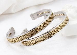 China C-shaped fashion titanium steel chain bracelet 18k gold women