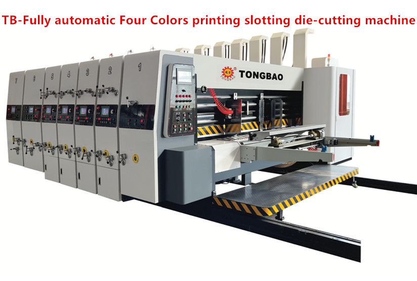 Fully Automatic Four Colors Printing Slotting Die-Cutting Machine for Card Board Boxes