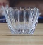 Square Optic Stripes Glass Storage Jars For Candy