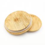 unicolor Coffee Bamboo Cup Cover Replacement Lid 12mm Thickness customized