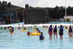 Fashional Fiberglass Water Parks With Wave Pools Popular Cool / Water Slide