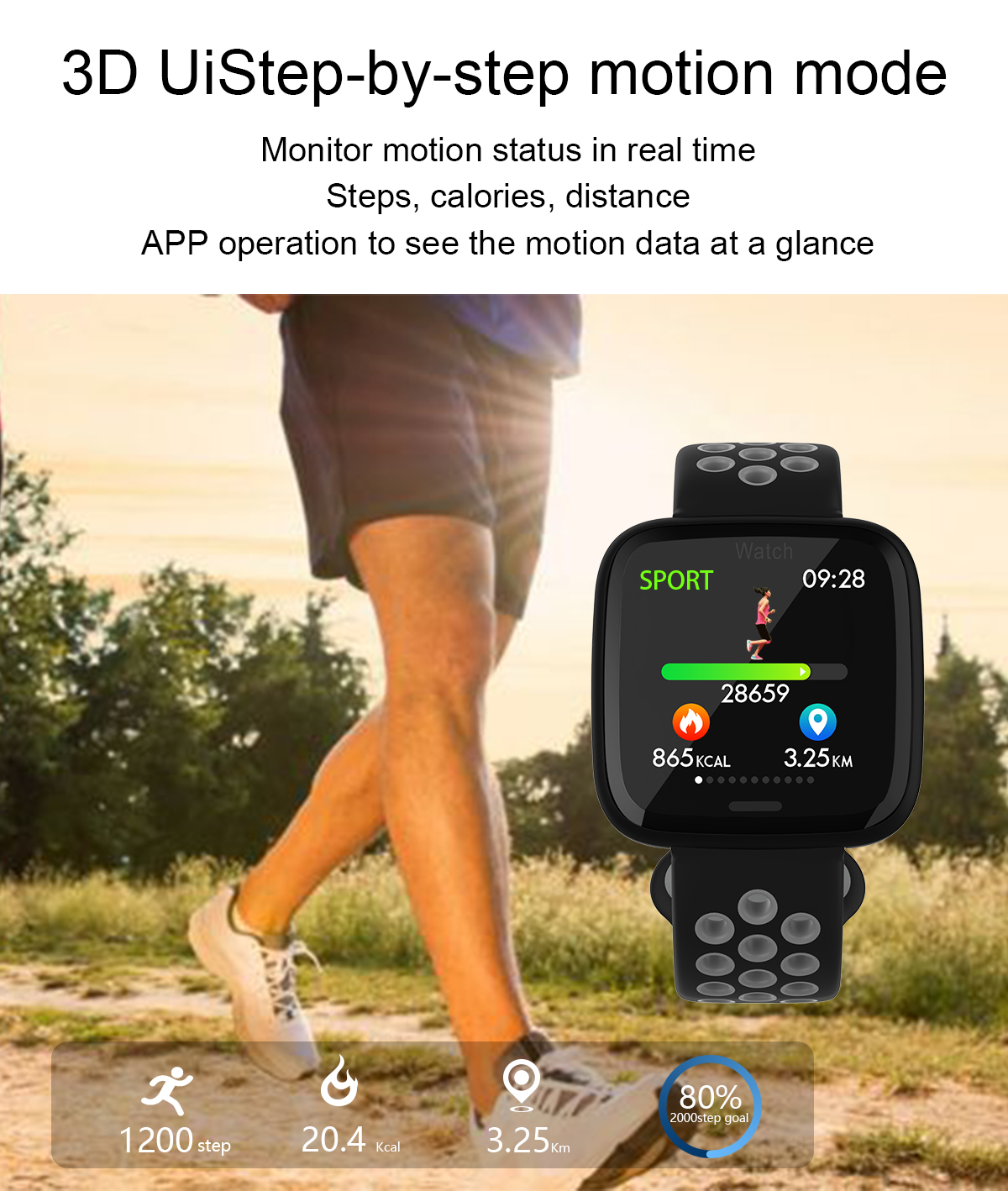 IP67 TPU Silicone Strap Smart Watch 170 MAh Health Sleep Monitoring Smartwatch Speech Recognition
