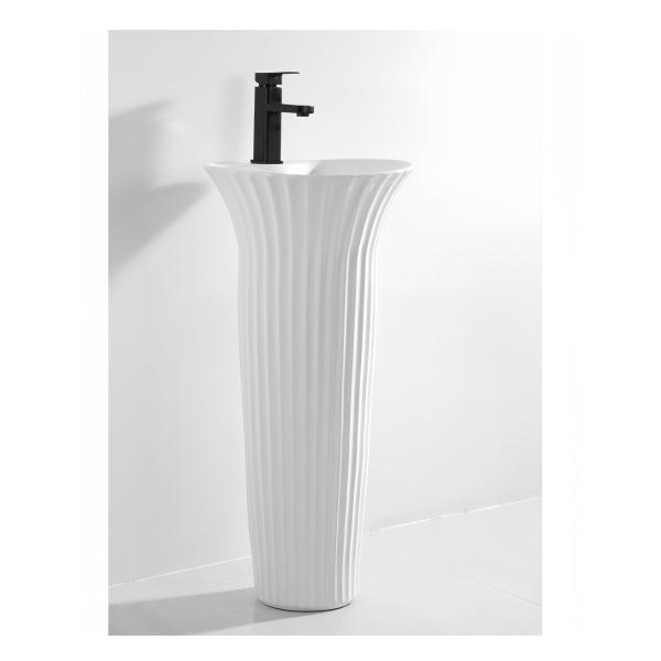 Dual-Flush Pedestal Basin with Environmental Glaze The Ultimate Cleaning