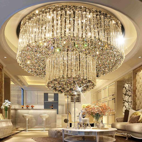 Luxury Crystal Lounge ceiling lights for Indroom home project Lighting Fixtures