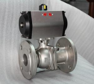 China Water Media 2PC Flange Ball Valve with Pneumatic/Electric Actuator Features wholesale