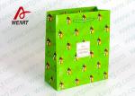 Cotton / Ribbon Handled Medium Christmas Paper Gift Bags /Matte Lamiantion