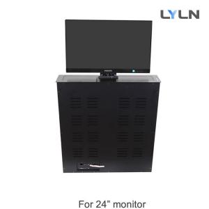 China Conference Room Motorized 24 Monitor Lift , Computer Desk Monitor Lift on sale