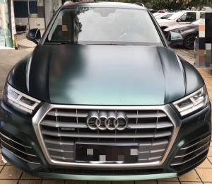 China Acrylic Based Adhesive Backing Matte Car Vinyl Wrap Dark Green Metallic Effect wholesale