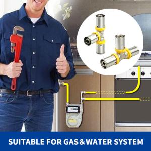 China 3/4 Inch Industrial Press Plumbing Fittings PEX Tubing Compatibility wholesale