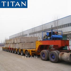 China TITAN Combinable road going transport mechanical Steer hydraulic platform trailers on sale