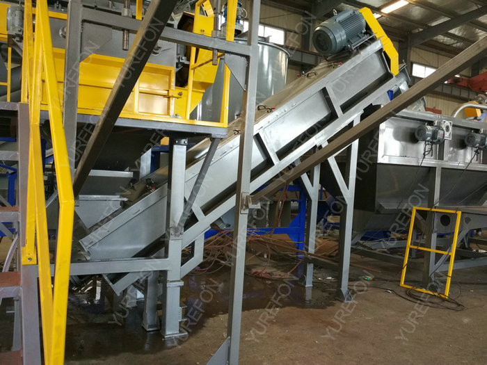 500 Kg / H PE Packing Plastic Film Recycling Machine , PP Agricultural Plastic Sheeting Machine