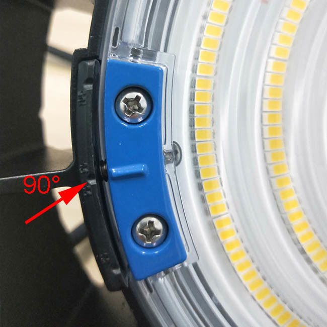 150w High Bay Led Lights 60° 90° 105° Adjustable Angle Multiple Installation