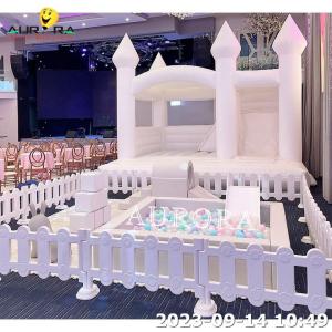 China White Package Set Soft Kids Play Room With Inflatable Bounce Castle House wholesale