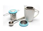 304 Dome Stainless Steel Tea Infuser Basket Double Folding Handles teapot filter