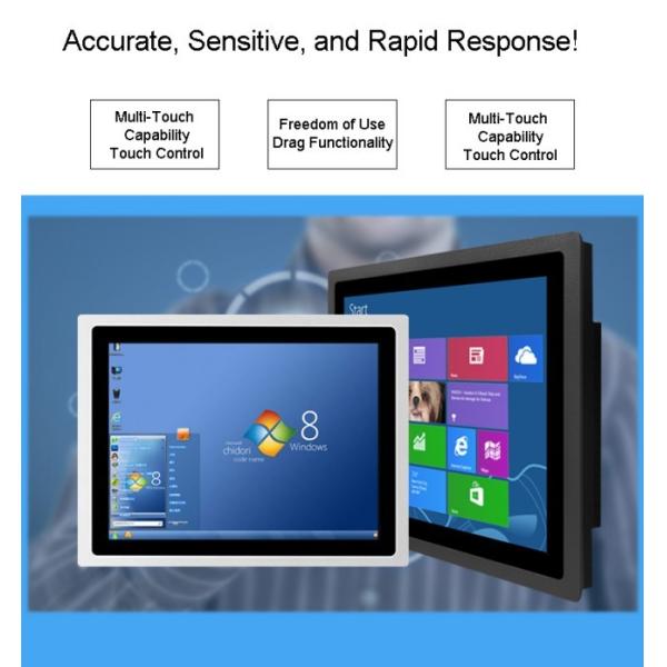 15 Inch Fully Enclosed TouchScreen Multi Network Port Embedded Industrial Control Integrated Computer