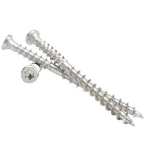 China Flat Head Torx Drive Double Thread Type 17 A2 A4 Stainless Steel Composite Decking Screws on sale