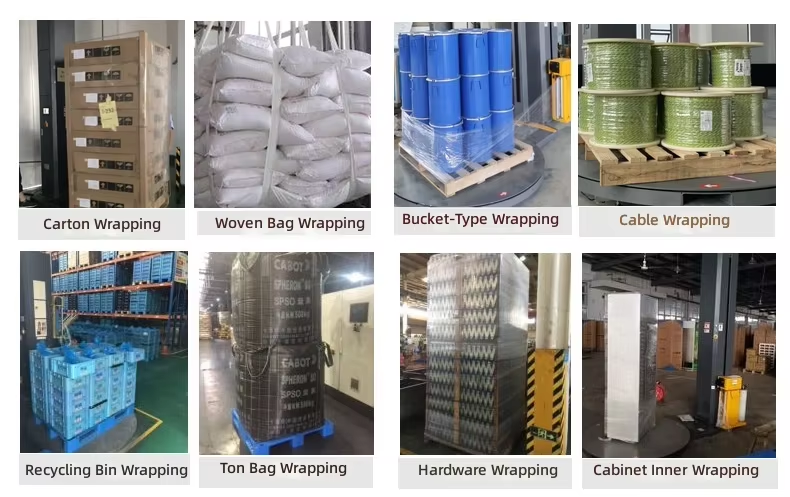 Manufacturer Fully Automatic Pre-stretch Pallet Wrapping Machine Stretch Film Customizable Wrapper