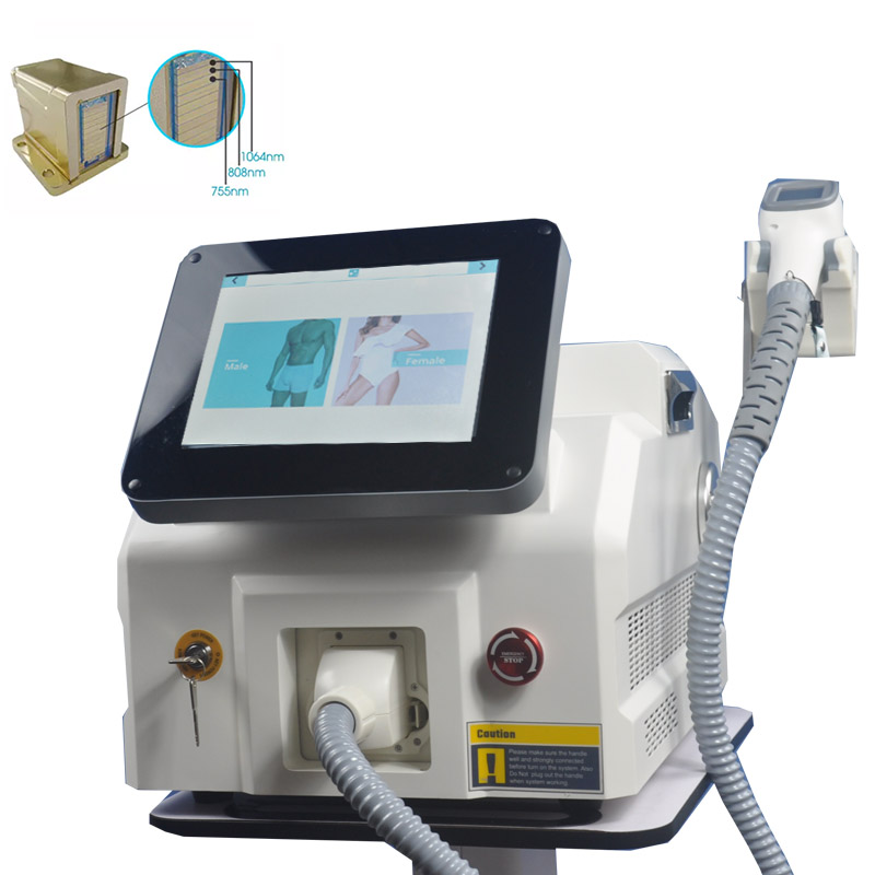2000W Portable 808 Diode Laser Hair Removal Machine Painless Epilation Device