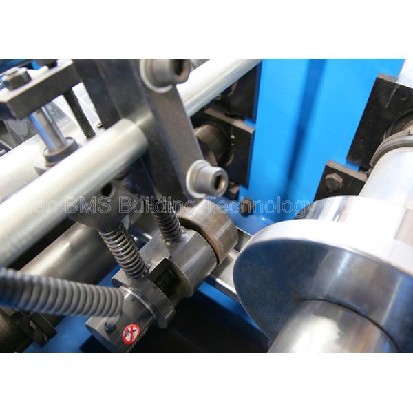 Shelf Pillar Racking Roll Forming Machine With On Line Punching And PLC Control Cabinet