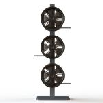 ISO Double Sided 6 Aluminum Alloy Wheel Rim Stand