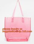 Large Clear Tote Bags PVC Beach Lash Package Tote Shoulder Bag with Interior