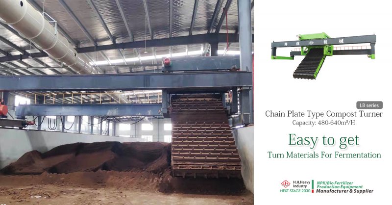 Chain-Plate Type Compost Turner for Efficient Composting, High-Quality Organic Fertilizer Production, and Effective Aeration