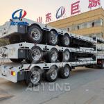 3 Axle 30/40/50 Tons Lowbed Truck Semi Trailer in Australia with High 500mm Main