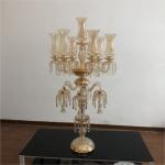 Antique Crystal Glass Candelabra Table Centerpiece 13 Arms Crystal Glass
