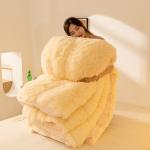 All-Season Thickened Winter Quilt with Long Hair Mink Velvet and 100% Polyester